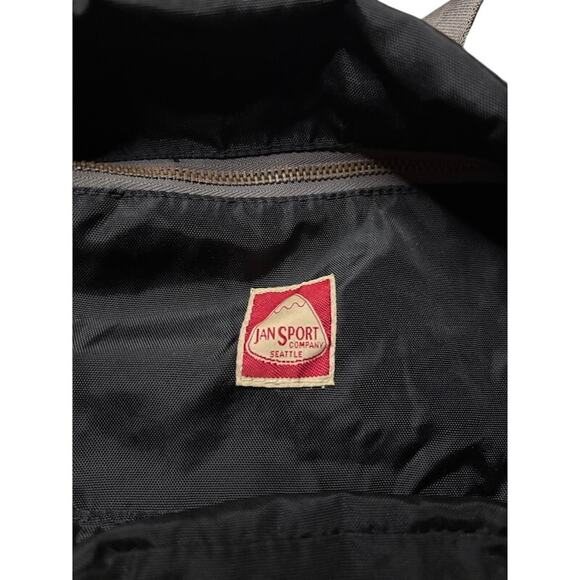 Vintage JanSport Skip Yowell Backpack Heritage Series Black Rucksack Hiking Bag - Picture 3 of 13